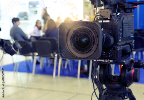 Video camera while filming