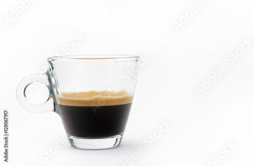 Espresso coffee  with copy space