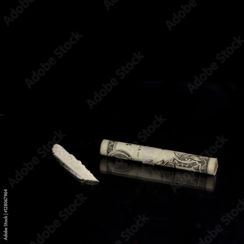 Line of coke/Line of cocaine and a dollar bill