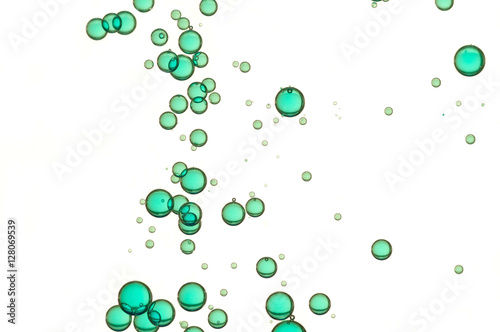 Aqua colored bbubbles