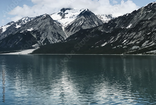 Alaska mountain landscape. Glacier Bay National Park, Alaska