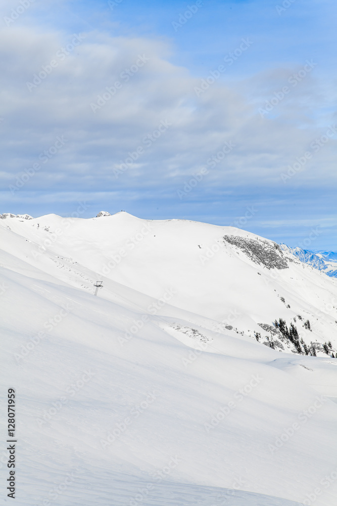 mountain landscape. Beautiful winter landscape