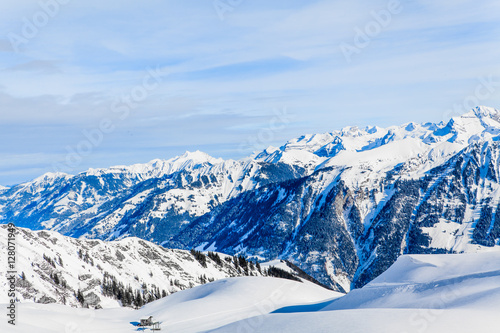 mountain landscape. Beautiful winter landscape