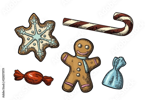 Gingerbread man and star