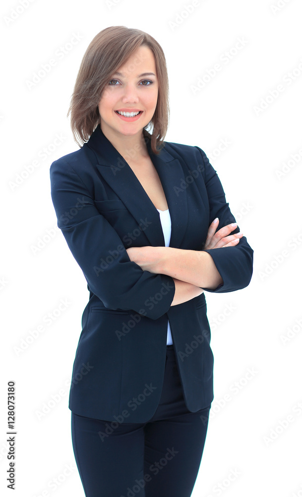 Portrait of businesswoman isolated on white background Portrait of businesswoman isolated on white background