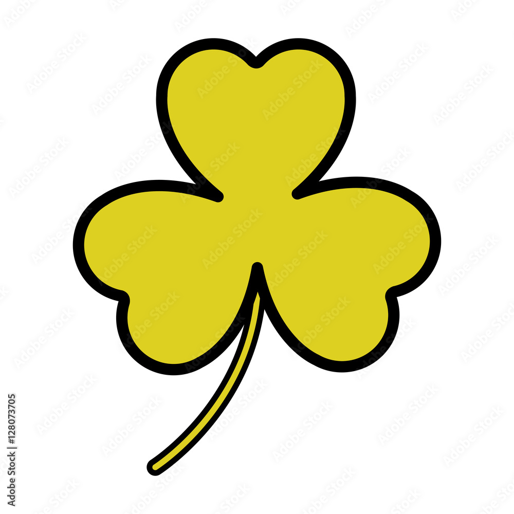 Clover icon. Luck leaf plant and spring theme. Isolated design. Vector illustration Clover icon. Luck leaf plant and spring theme. Isolated design. Vector illustration