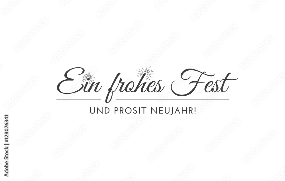 Eleganter weihnachtlicher Schriftzug. Vektorgrafik