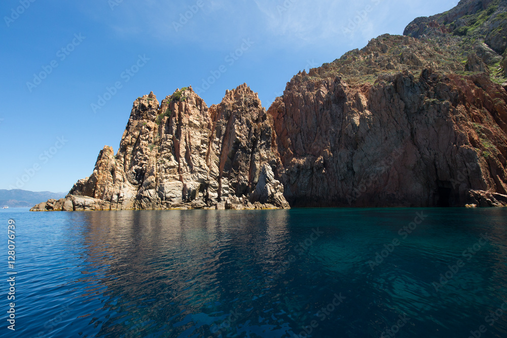 Calanches de Piana, Corsica, in summer