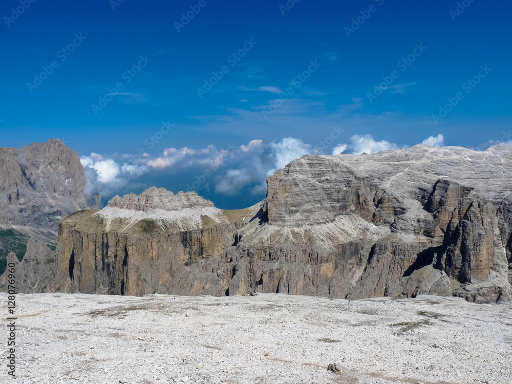 Sass Pordoi, Dolomites mountains, Italy