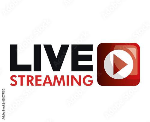 live straming concept isolated icon vector illustration design