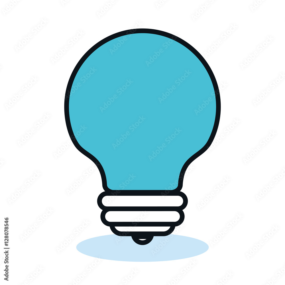 bulb light idea flat icon vector illustration design bulb light idea flat icon vector illustration design
