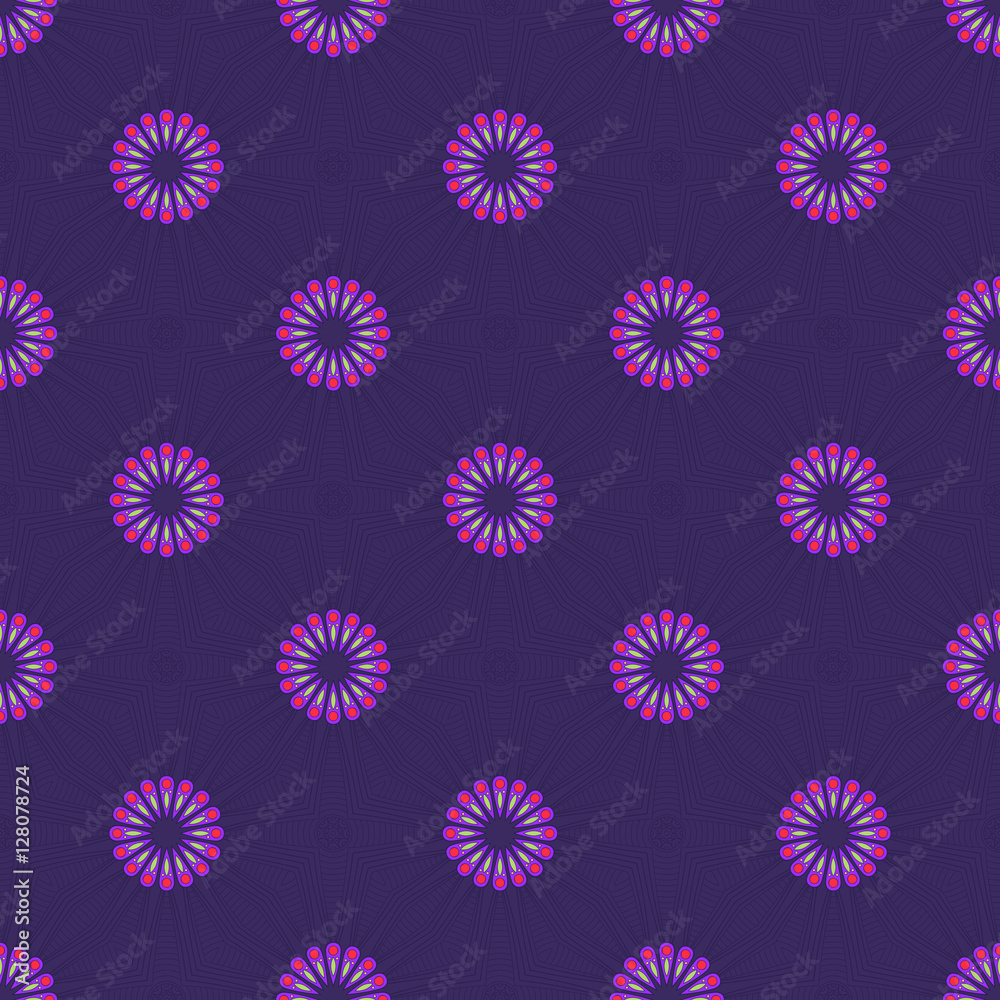 Ethnic floral seamless pattern Ethnic floral seamless pattern