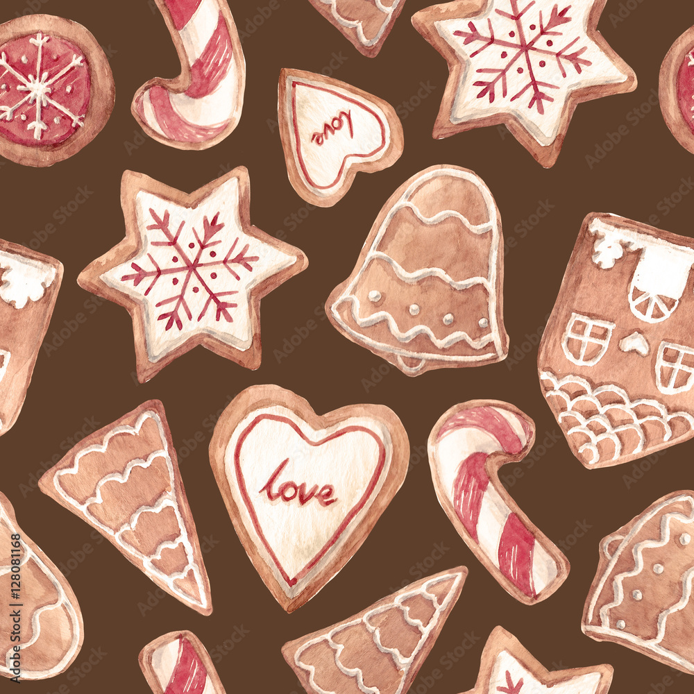 Nice ginger cookies pattern