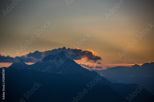 Sonnenaufgang in den Alpen