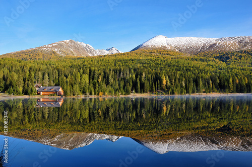 Der Preber spiegelt sich im Prebersee