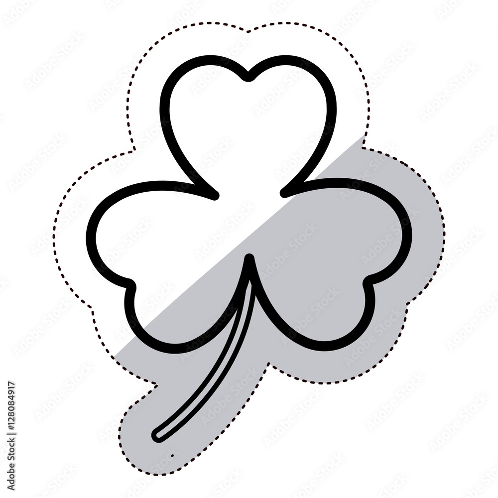 Clover icon. Luck leaf plant and spring theme. Isolated design. Vector illustration Clover icon. Luck leaf plant and spring theme. Isolated design. Vector illustration