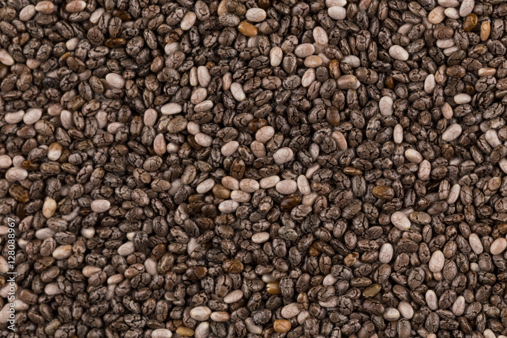 Chia seeds closeup