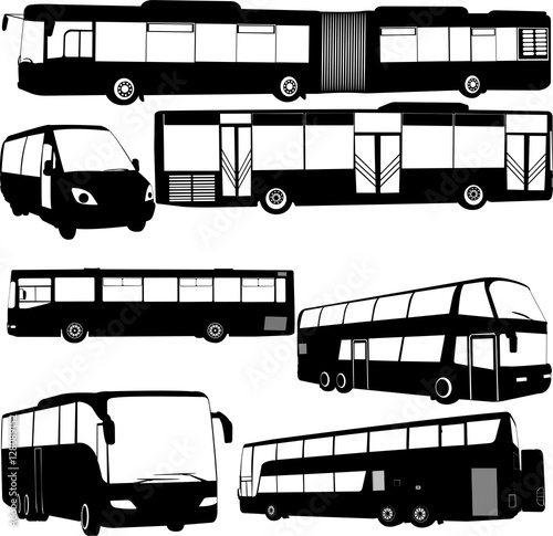 bus transport vector (city and traveling transport)