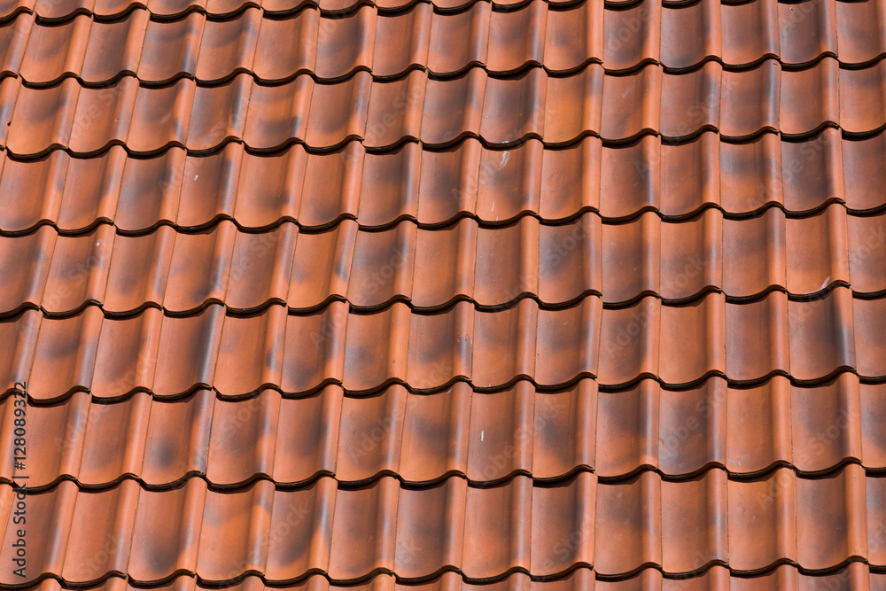 Red tiles roof background Red tiles roof background