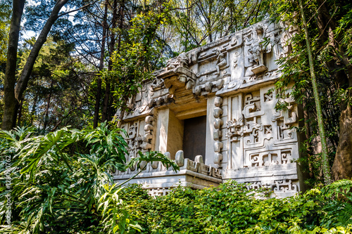 Quadro su tela Mayan Temple at Anthropology Museum - Mexico City, Mexico