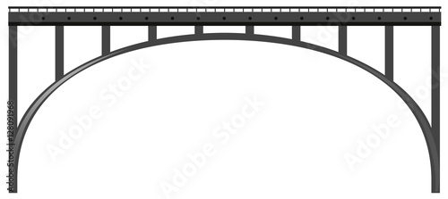 Bridge design on white background