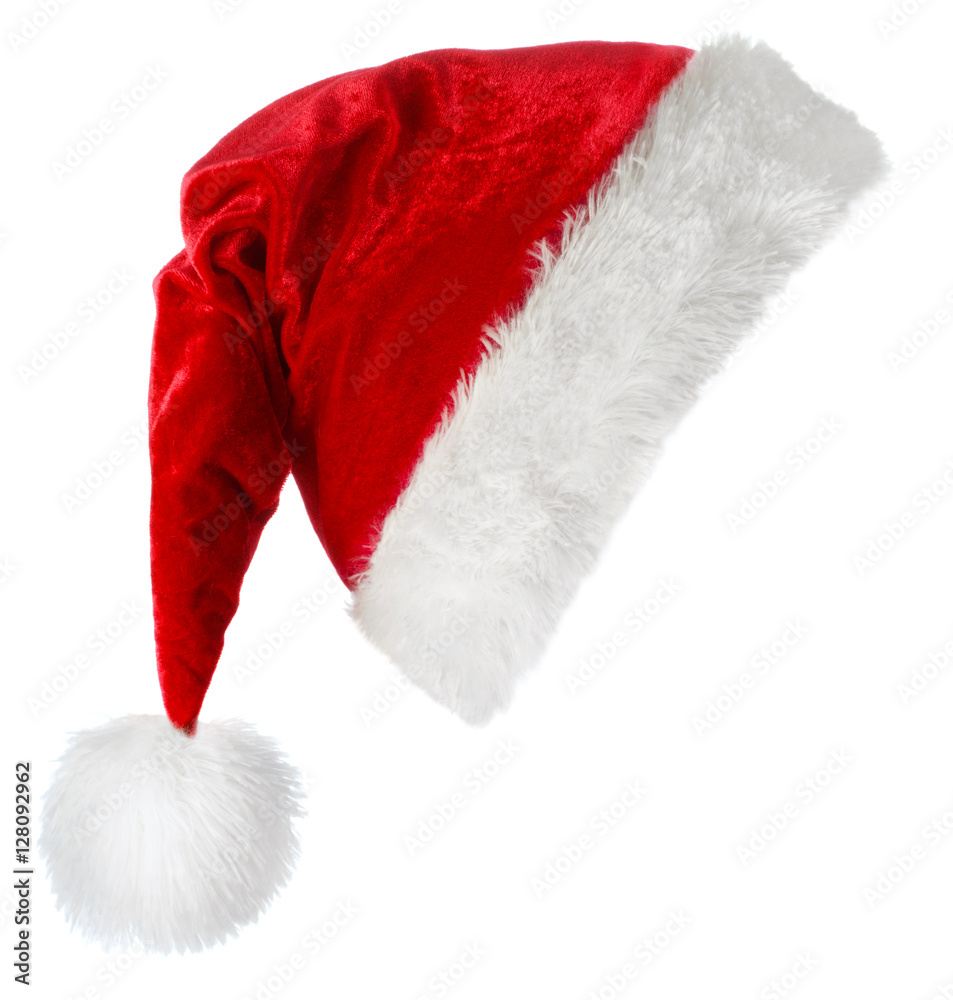 santa hat isolated on white background Stock Photo | Adobe Stock