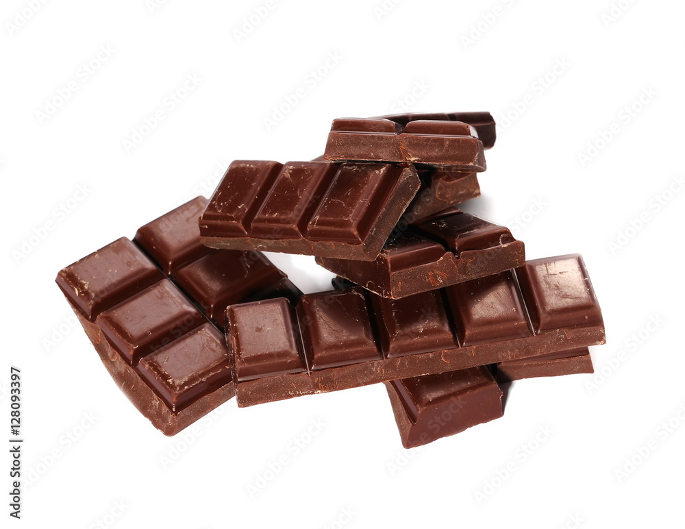 chocolate bars isolated on white background chocolate bars isolated on white background