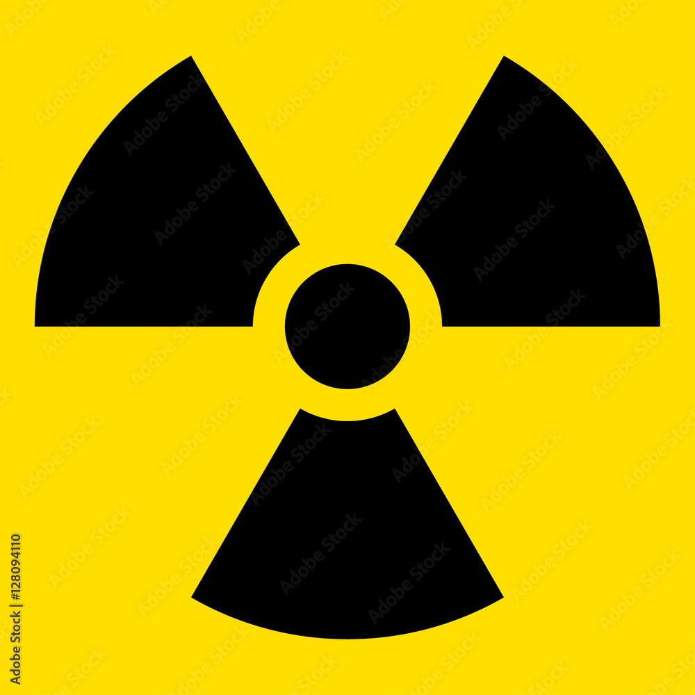 The illustration represents the symbol of radiation, product sign and radioactive debris. Ideal for catalogs of institutional materials The illustration represents the symbol of radiation, product sign and radioactive debris. Ideal for catalogs of institutional materials