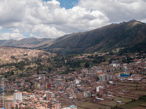 Cityscape of Cusco in Peru.