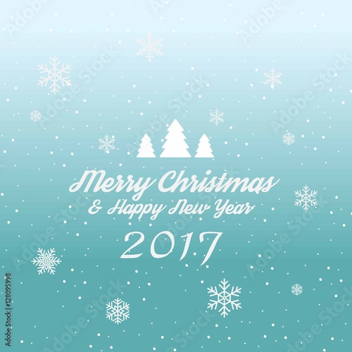Merry Christmas and Happy New Year Vector Graphics