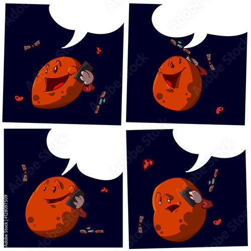 Comic of Mars calling Earth inviting to come and visit
