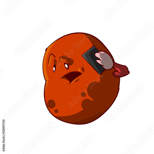 Comic of Mars calling Earth