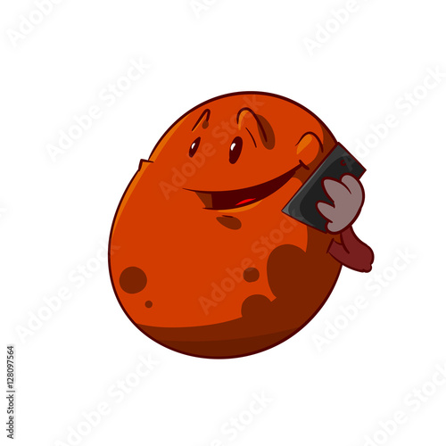 Comic of Mars calling Earth
