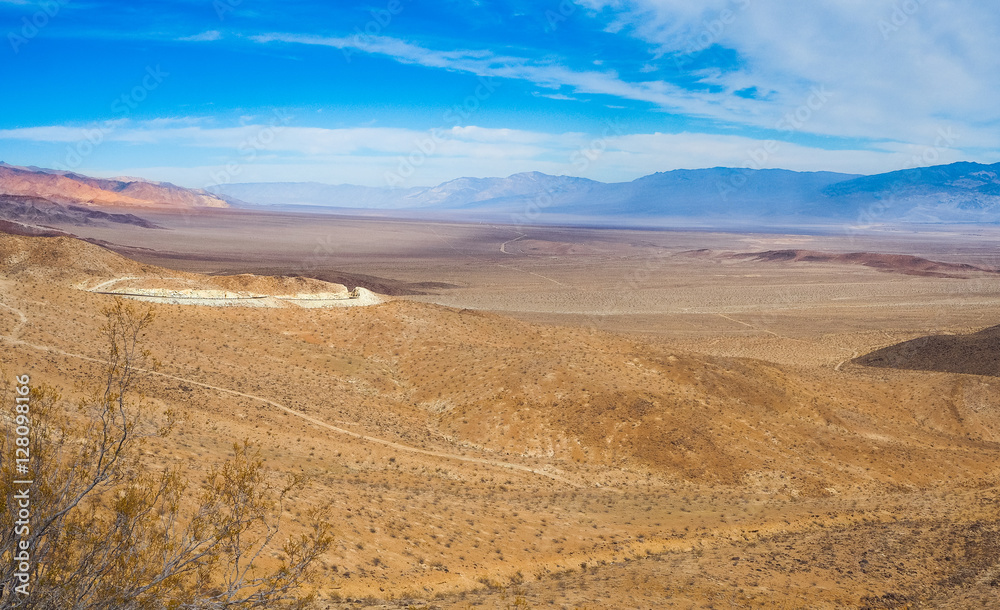 Hills of Death Valley in panoramic view