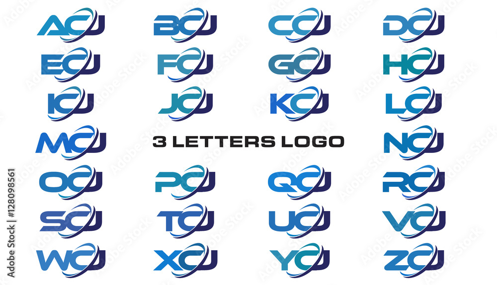 3 letters modern generic swoosh logo ACJ, BCJ, CCJ, DCJ, ECJ, FCJ, GCJ, HCJ, ICJ, JCJ, KCJ, LCJ, MCJ, NCJ, OCJ, PCJ, QCJ, RCJ, SCJ, TCJ, UCJ, VCJ, WCJ, XCJ, YCJ, ZCJ