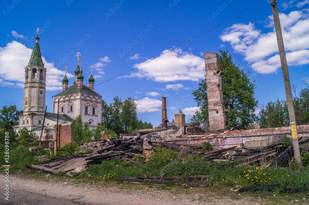 Trinity church, built in the begining of XVIII century, Serpukhov,Moscow,Russia.