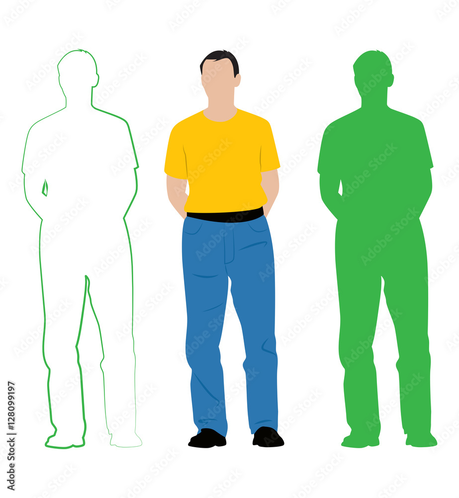 Simple cartoon man Simple cartoon man