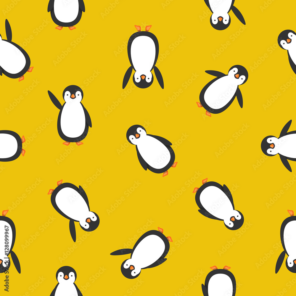 Fototapeta premium endless pattern of penguins