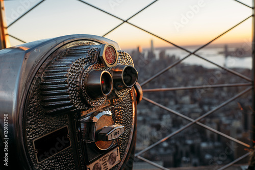 Binocular in the afternoon over New York City.
