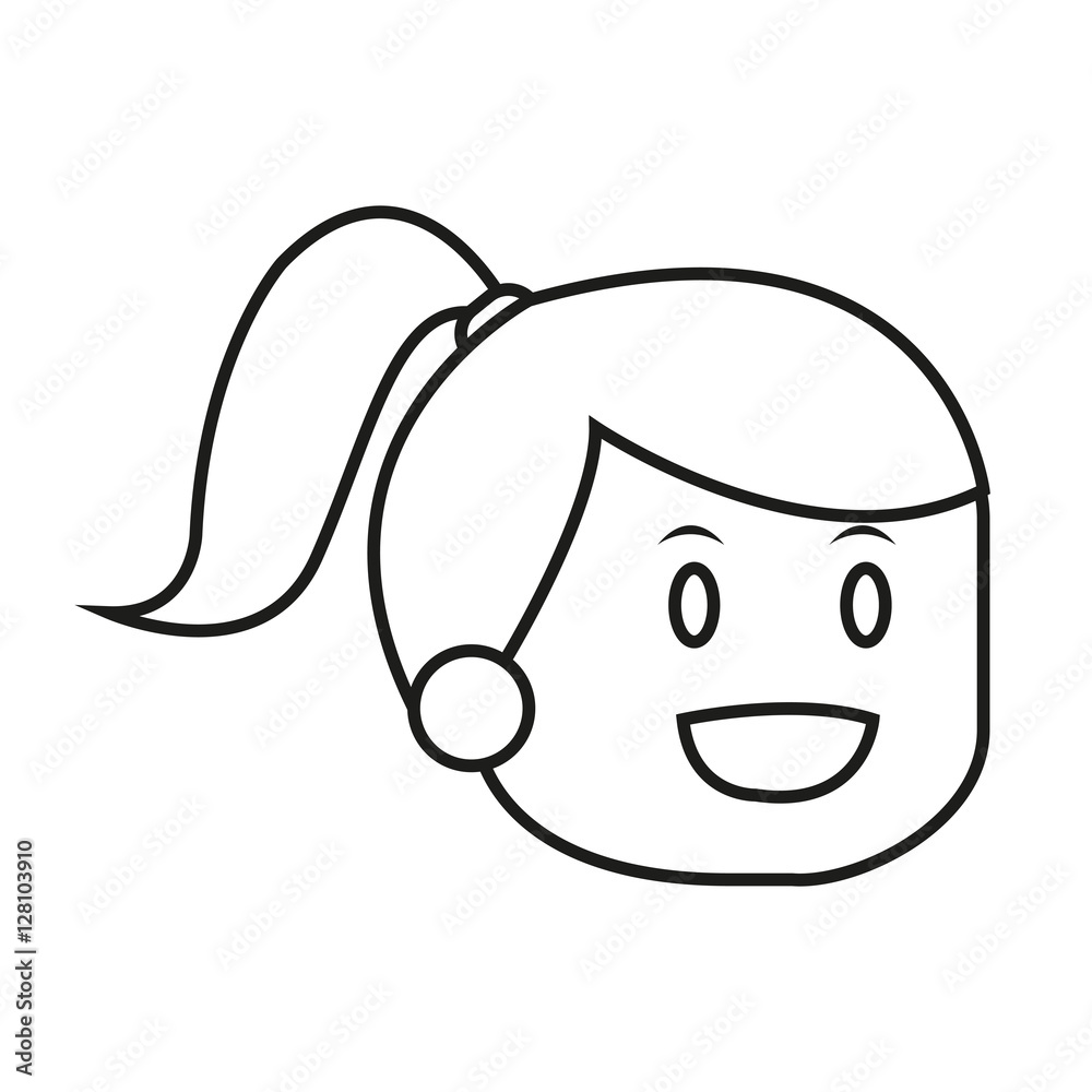 Kid cartoon icon. Childhood little people and person theme. Isolated design. Vector illustration