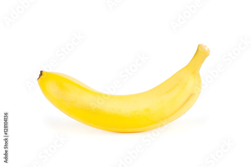 Ripe bananas isolated on white background 