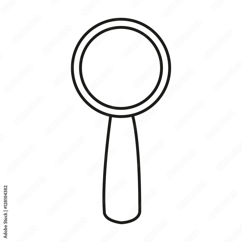 Lupe tool icon. Search magnifying glass zoom and lens heme. Isolated design. Vector illustration Lupe tool icon. Search magnifying glass zoom and lens heme. Isolated design. Vector illustration