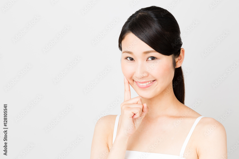 attractive asian woman beauty image isolated on white background attractive asian woman beauty image isolated on white background