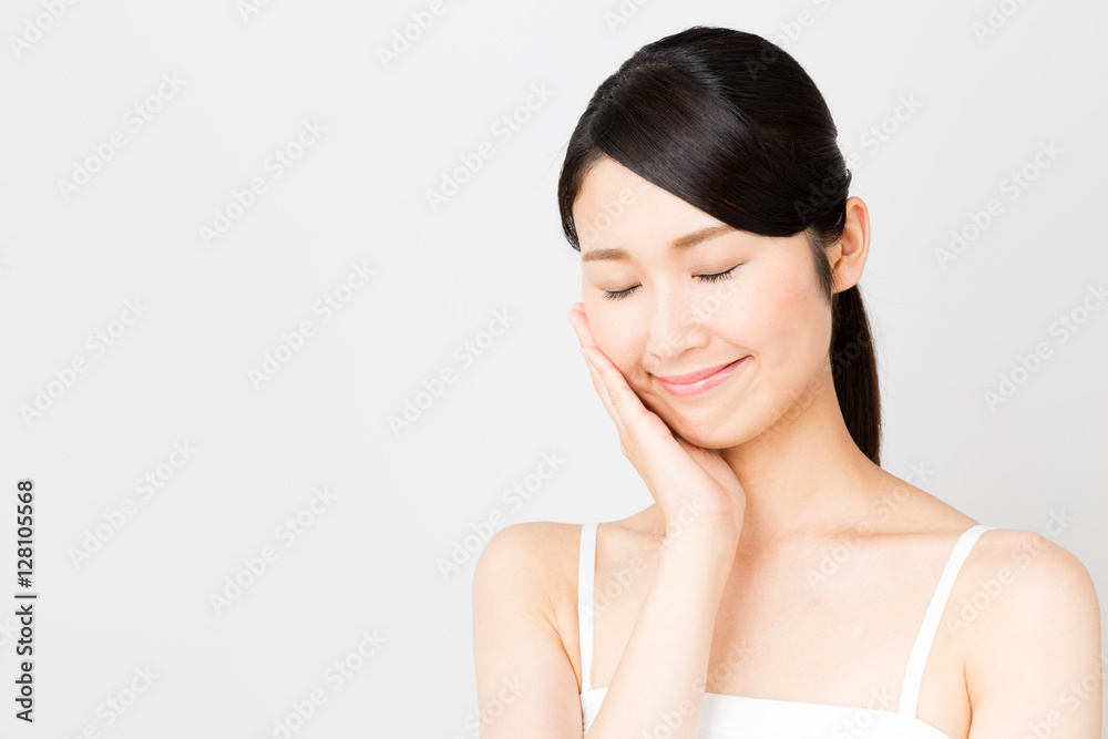 attractive asian woman beauty image isolated on white background attractive asian woman beauty image isolated on white background