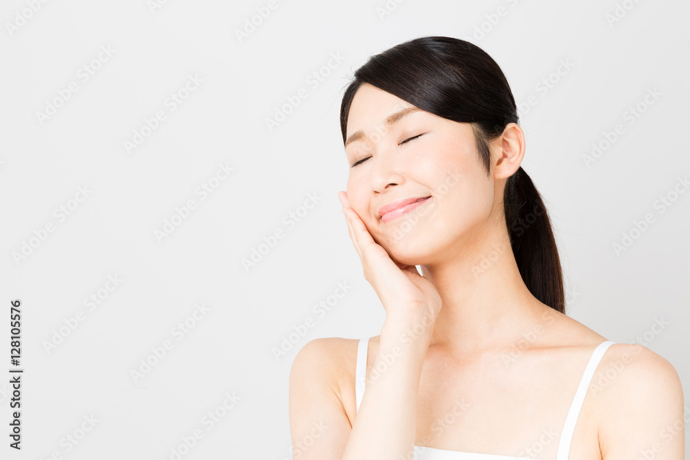attractive asian woman beauty image isolated on white background attractive asian woman beauty image isolated on white background