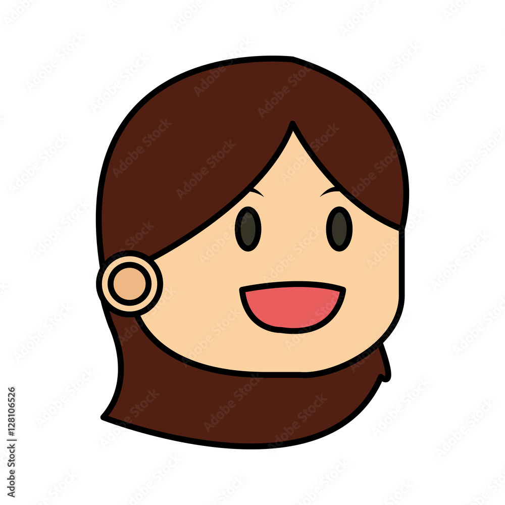 Kid cartoon icon. Childhood little people and person theme. Isolated design. Vector illustration