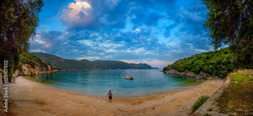 Lonely person ashore