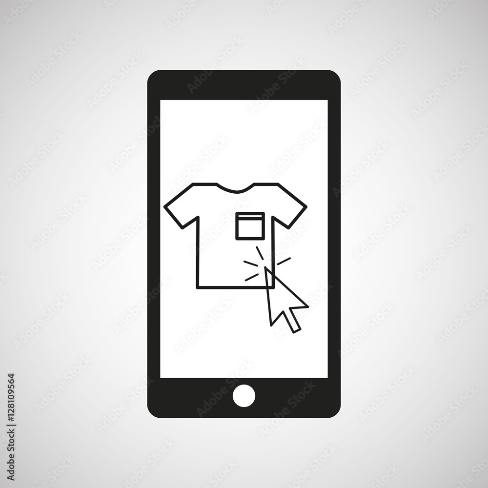 smartphone e-commerce clothes graphic vector illustration eps 10 smartphone e-commerce clothes graphic vector illustration eps 10