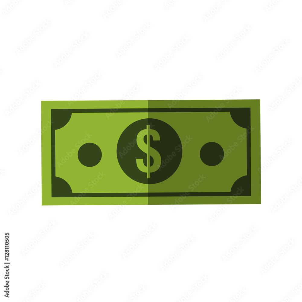 Bill icon. Money financial item commerce and market theme. Isolated design. Vector illustration Bill icon. Money financial item commerce and market theme. Isolated design. Vector illustration