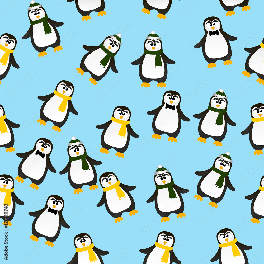 Fototapeta premium cute Christmas penguin